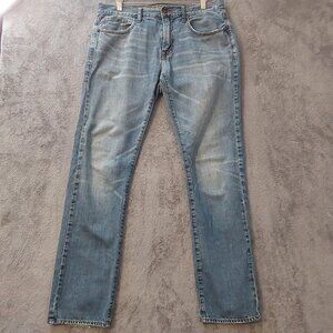 American Eagle Slim Straight Jeans Men’s 32x34 Light Wash Denim